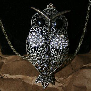 Long Owl Necklace
